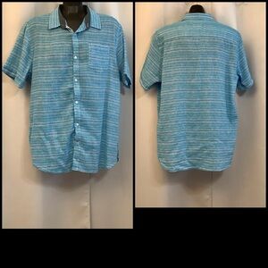 Private Members Shirt Men’s Size Large Button Down Stripes